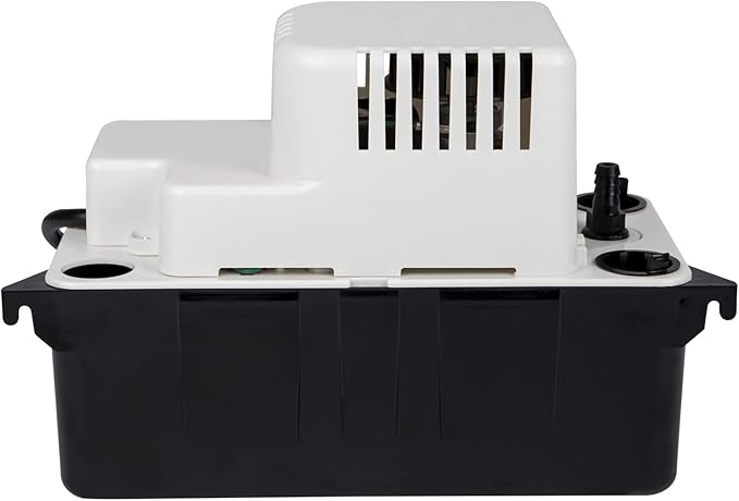 Little Giant VCMA-15UL 115 Volt, 65 GPH, 1/50 HP Automatic Condensate Removal Pump for HVAC/Refrigeration Systems/Dehumidifiers (no safety switch), 6-Foot Cord, Black/White, 554401 - Image 9