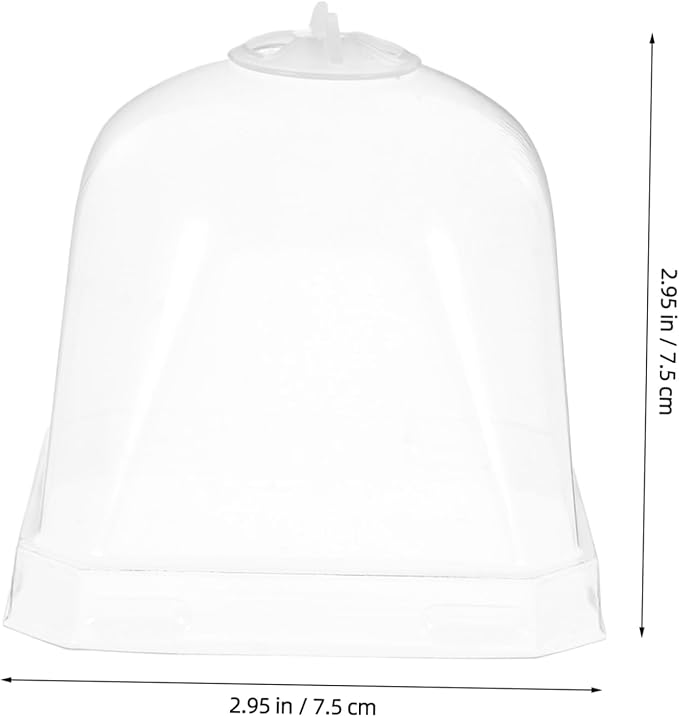 Mipcase 10pcs Plastic Cloche Dome for Plants Humidity Control Greenhouse Covers Reusable Bell Plant Covers for and Garden Accessories - Image 2