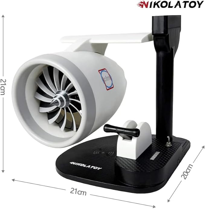 New Desktop Jet Engine Model with Humidifier and Colorful Lights – Creative Aviation-Inspired Tech Decor Gift (Red) - Image 4