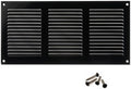 10x4 inch (Duct Opening) Vent Cover - Black Ventilation Covers for Wall and Ceiling - Metal Return Grille - HVAC AC Air Vents Register for Indoor and Outdoor Use with Mesh by ABOUT+VENT