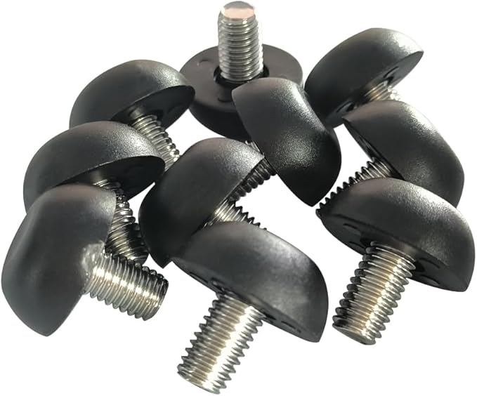 Hooshing 10PCS 8mm x 1.25 M8 Adjustable Furniture Levelers Replacement Stainless Steel Screw in Threaded Levenling Feet Glide for Furniture Legs, Table, Chair, Cabinet - Image 6