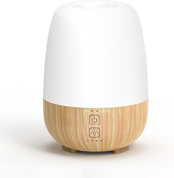 150ML Cordless Essential Oil Diffuser, Built-in 6000mAH Rechargeable Battery, 7-Hour Runtime, 7 LED Color Changing Lights, Portable Aromatherapy Diffuser for Home,Office,Outdoor by SEEDSEEL