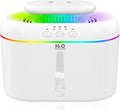 2L humidifiers for bedroom humidifier Home Ultra-Quiet 28 dB Quiet Supersized Cool Mist Air Humidifier for Baby Nursery，Dual Nozzie，Easy to Clean & Fill, 7 Color NightLight (White) by Lisacool