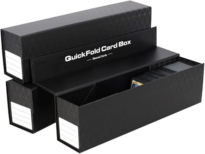 BCW QuickFold Card Boxes for Sleeved Cards - 12 Pack | Not for Toploaders | Magnetic Closure Card Storage Box | Holds 500 to 1200 Cards Each | Fits Trading Card Dividers | Easy to Assemble - Image 6