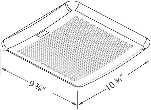 DELTA ELECTRONICS (AMERICAS) LTD. BreezSlim SLM50 50 CFM Exhaust Bath Fan, White - Image 5