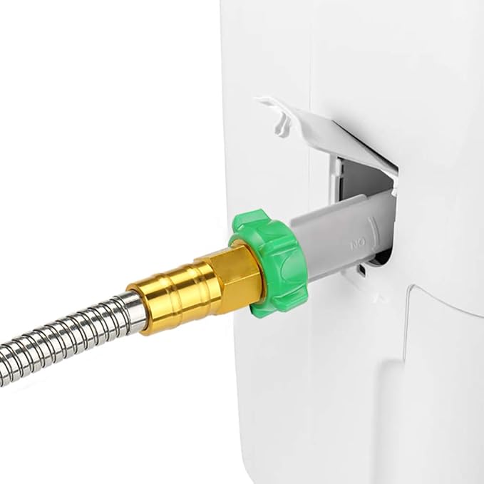 BEAULIFE Short Metal Steel Garden Hose 15 Feet Drinking Rv Water Hose Dehumidifier Drain Hose Connector Extension Attachments 3/4” Hose Bib Faucet Reel Extender for Outdoor - Image 3