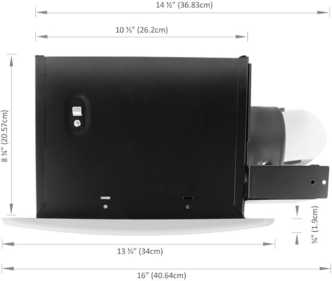BV Bathroom Exhaust Fan 140CFM - Bathroom Fan 1.0 Sones, 6" Duct Collar, Rooms Up to 140 Sq. Ft.| Energy-Saving Ventilation Fan, Stainless Steel - No Attic Access | Ultra-Quiet HVI 2100,UL Certified - Image 2