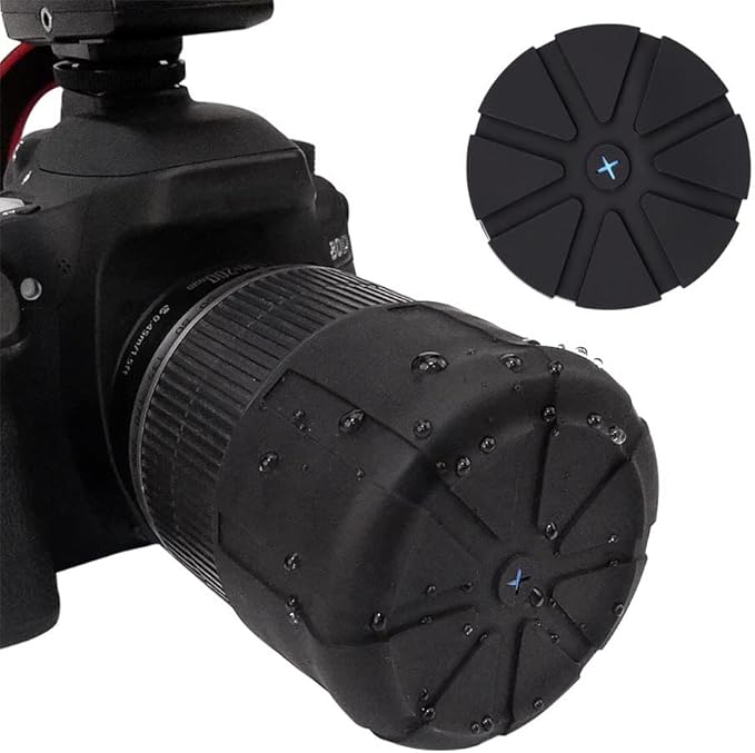 3Pcs Waterproof Silicone Universal Lens Cap Cover for 65-110mm DSLR Camera Lenses - Image 3