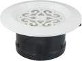 Round Air Vent Grille with Adjustable Louvers, ABS Ventilation Cover for Ceiling or Wall Ducts, Fly Screen Air Outlet Grille for Kitchen & Bathroom (100mm)(100mm) by Unknown