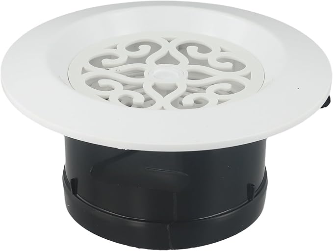 Round Air Vent Grille with Adjustable Louvers, ABS Ventilation Cover for Ceiling or Wall Ducts, Fly Screen Air Outlet Grille for Kitchen & Bathroom (100mm)(100mm) - Image 6