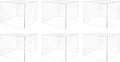 6 Pack 12" x 12" x 9" Clear Acrylic Display Box with One Open Side No Lids Versatile Square Plexiglass Dust Cover Retail Product Riser or Merchandise Storage Bin by Marketing Holders by MarketingHolders