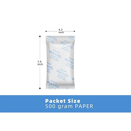 10PCS 500Gram Silica Packets - Decassant Packs Anti Humidity Packs Silicone Packets Dry for Electronic Products, Jewelry, Cameras, Clothes, Books, Iron Tools, Precision Instruments - Image 8