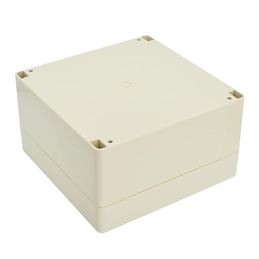 LeMotech Waterproof Dustproof IP65 ABS Plastic Junction Box Universal Electric Project Enclosure Pale Gray 6.3 x 6.3 x 3.54 inch (160 x 160 x 90 mm) - Image 3