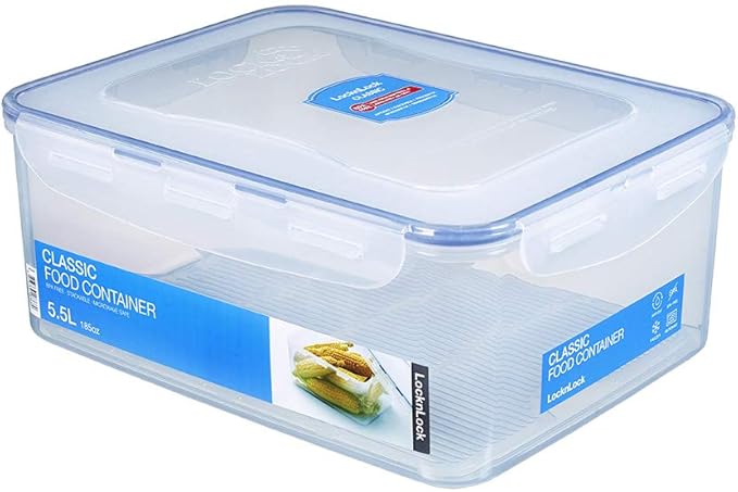 Lock & Lock HPL836 Easy Essentials Storage Food Storage Container / Food Storage Bin - 186 Ounce, Clear by LocknLock