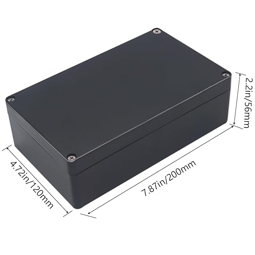 Project Box IP65 Waterproof Junction Box ABS Plastic Electrical Boxes DIY Electronic Project Case Power Enclosure 7.87x4.72x2.2 inch (200 x 120 x56 mm) - Image 2