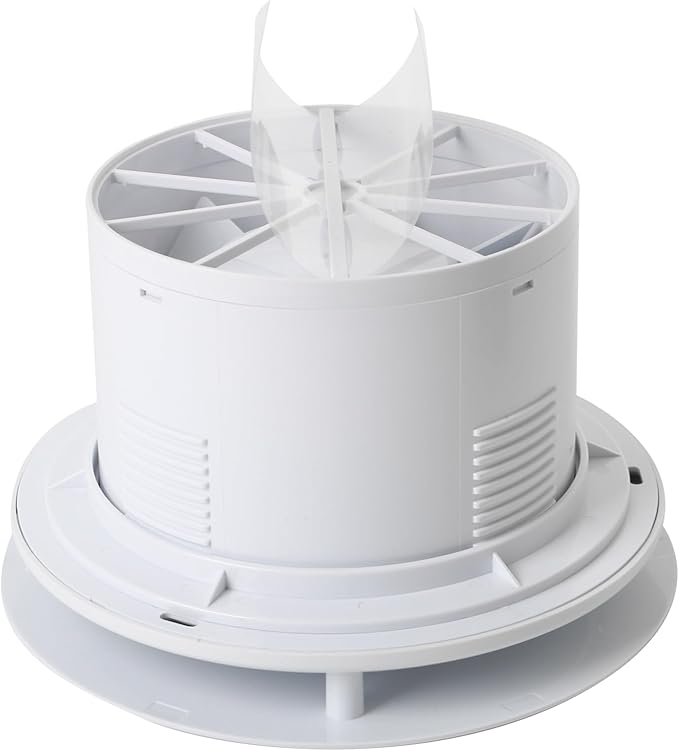 Bathroom Exhaust Fan, 6 inch Silent Ceiling and Wall Mount Ventilation Fan with Anti-Backflow Check Valve, Balanced Air Solution, for Tub Shower Enclosure, 110V (Round) - Image 7