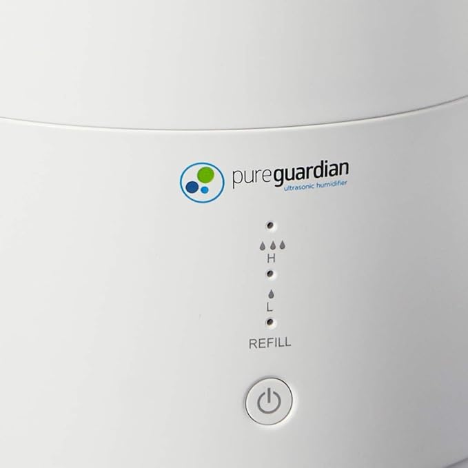PureGuardian 30-Hour 0.80 Gal. Top Fill Cool Mist Ultrasonic Humidifier for Home with Aromatherapy Tray, Covers 320 Sq. Ft, White, H950AR (Pack of 2) - Image 10
