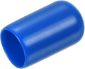 uxcell 20pcs Rubber End Caps 9mm ID Vinyl PVC Round Tube Bolt Cap Cover Screw Thread Protectors Blue by uxcell