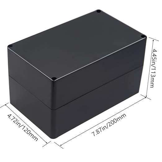 Project Box IP65 Waterproof Junction Box ABS Plastic Electrical Boxes DIY Electronic Project Case Power Enclosure 7.87x4.72x4.45 inch (200 x 120 x113 mm) - Image 2