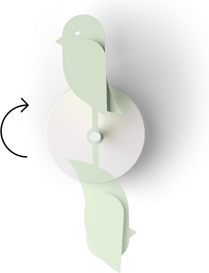 Birdie 2.0 - Design Indoor CO2 Monitor - Air Quality Meter for Home & Office - Modern Interior Decor -Visual Air Quality Sensor for Fresh Air - Wall Mounted -Swiss Sensor Technology-Meadow, FullBirdie by Birdie
