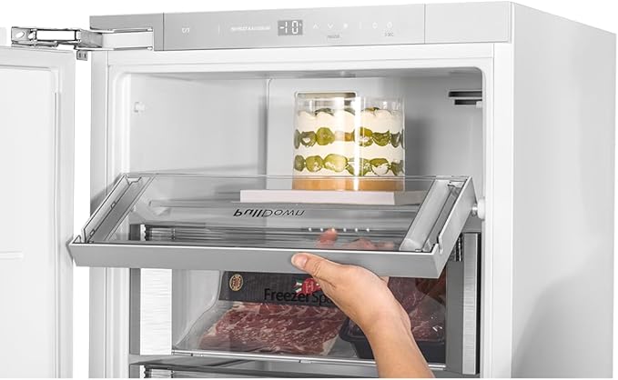 Ca'Lefort 22 Inch Panel Ready Refrigerator Bundle, 69.7" H Built-in Panel-Ready Fridge with Freezer Perfect for Kitchens 11°F-46°F Precise Freeze Control with Reversible Door (Panel Not Included) - Image 4