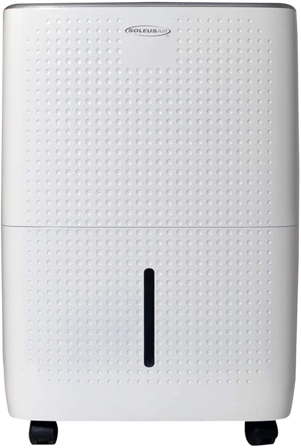 Soleus Air Energy Star Rated 1,800 SqFt., 25 Pint Dehumidifier With Mirage Display and Tri-Pat Safety Technology (25 Pint), White by SoleusAir