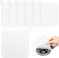 Yinkin 6 Pcs Drain Covers to Keep Bugs Out Silicone Shower Floor Tub Stoppers Bathtub Drain Stoppers Sewer Anti-Odor Mats Deodorizing Plugs for Bathroom(6 x 6 Inch,Square,White) by Yinkin