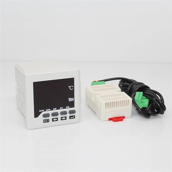 Digital Temperature and Humidity Controller with Sensor Type Panel Thermostat Hygrometer 1Pcs(F) - Image 2