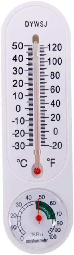 Outdoor/Indoor Thermometer Hygrometer, Humidity Meter,Thermometer,Temperature and Humidity Meter with Celsius/Fahrenheit (℃/℉) for Patio Field Cellar Garden Humidors Greenhouse Closet (1pcs) by BQLQBQLQ
