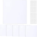 Sosation 6 Pcs Square Plastic Flat Blank Plate Wall Hole Cover Ceiling Cover Plate with 48 Pcs Double Faced Adhesive Tape for Ceilings or Wall(14 Inch) by Sosation