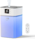 JRD 4L Humidifiers for Bedroom, Cool Mist Humidifier for Large Room, 40H Runtime, 360° Nozzle, Night Light for Home, Office, Baby Nursery, Plants（Black） by JRD
