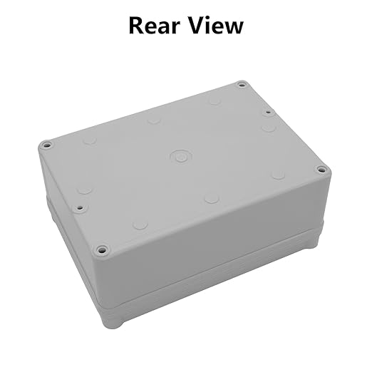 LeMotech Junction Box IP67 Waterproof Dustproof ABS Plastic Project Box for Electrical Outdoor Enclosure Gray 6.9 x 4.9 x 3 inch (175 x 125 x 75 mm),2 Pack - Image 5
