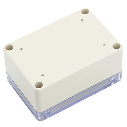 ABS Plastic Junction Box, Dustproof Waterproof IP65 Electrical Box - Universal Project Enclosure Grey, with PC Transparent/Clear Cover 3.9"x2.7"x2"(100mm x 68mm x 50mm) - Image 5