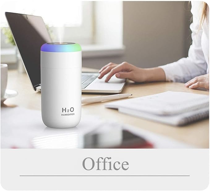 Mini Humidifier, 350ml Small Humidifier for bedroom, desk, portable, travel, plant (Pink) - Image 7