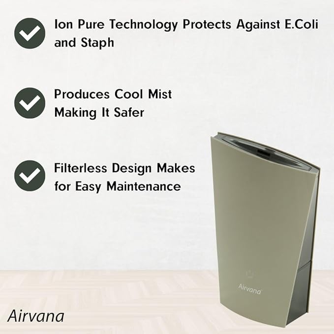 Airvana 1.3L Ultrasonic Cool Mist Humidifier, Black - Image 4