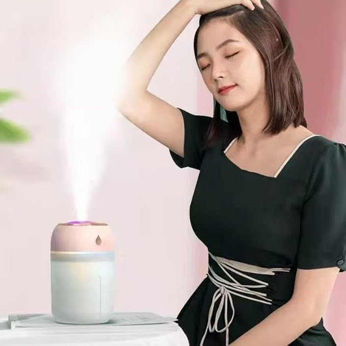 Portable Mini Humidifier for Bedroom, Office, Car, USB Personal Humidifier with LED Lights, 330ML Capacity, Auto Shut-Off, Aromatherapy Diffuser - Image 4