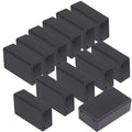 Zulkit 8Pcs Project Boxes ABS Plastic Electrical Project Case Power Junction Box Black 2.8 x 1.7 x 0.91 Inch (72 x 42 x 23mm) by Zulkit