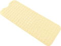 Anti-Slip Bathtub Shower mat, 39.3×15.7 inch（Approximately 100 × 40cm） Soft Oversized Machine Washable Non-Slip Bathtub mat with Drainage Holes, Bathroom Floor Suction Cup.（1-Opaque Light Yellow） by ERASILKEN-X