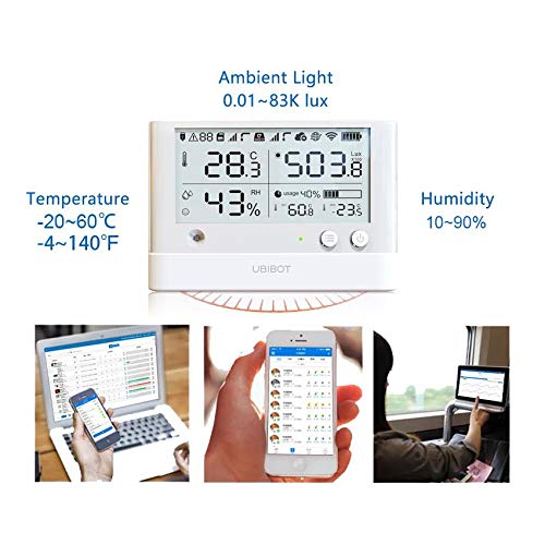 UbiBot Wireless Remote Smart Temperature Humidity Ambient Light Sensor WiFi 24/7 Monitoring, Alerts & History Data Logger Monitor from Anywhere, Anytime! IFTTT Notification (WS1 Pro WiFi &Sim) - Image 9