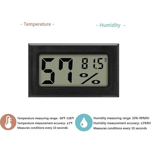 Mini Digital Thermometer, Humidity Meter, Hygrometer, and Hydrometer: Digital Temperature and Humidity Monitor for Reptile Incubator Brooders, Garden, Greenhouse, Fridge, Experiment use - Image 4
