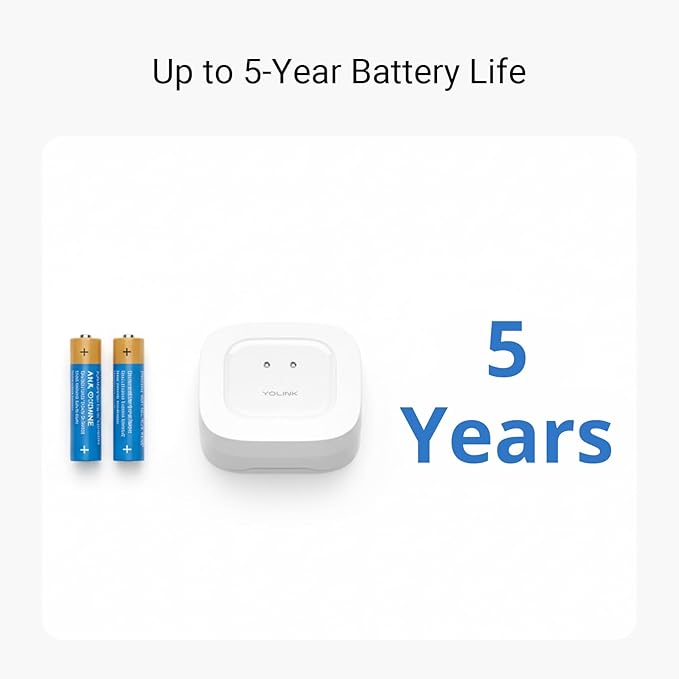 YoLink Water Leak Starter Kit: Hub + 4 Leak Sensor 1 (Silent), LoRa Long-Range, App/SMS/Email Alerts, D2D Offline Triggers, 2 AAA Up to 5-Year Battery, Compatible with Alexa/IFTTT/Home Assistant - Image 6