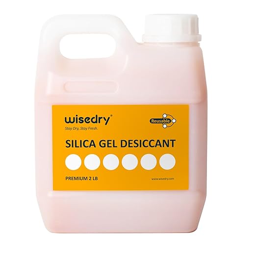 wisedry [ 2 LBS ] Reusable Desiccant Beads Silica Gel Dessicant Beads Bulk for 3D Printer Filament, Gun Safe, 2-4 mm, Color Indicating, Rechargeable by wisedry