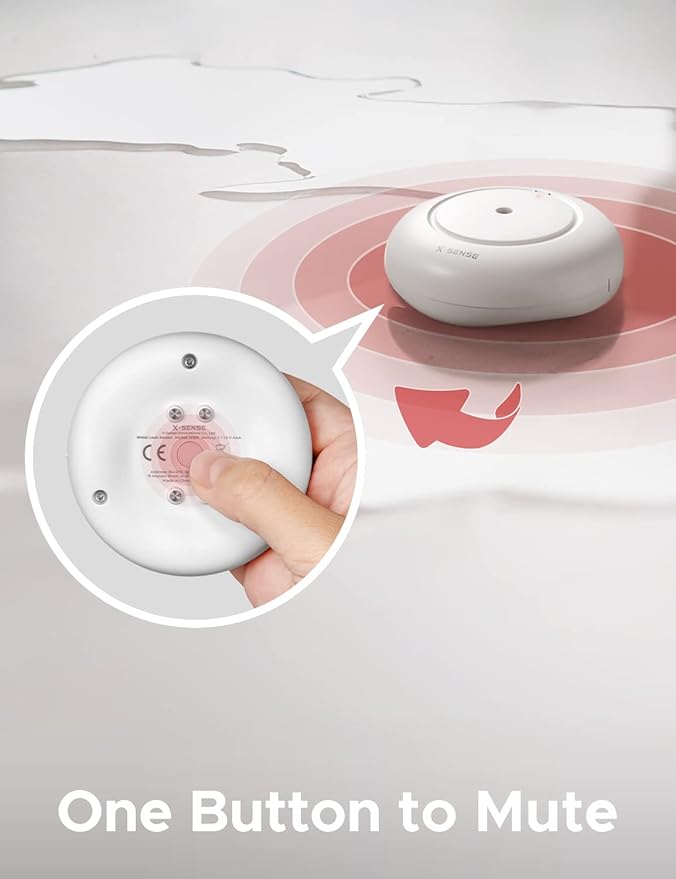 X-Sense Water Leak Detector for Basements, Sinks, Tanks, Pools, Model WS01 - Image 7