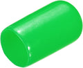 uxcell 20pcs Rubber End Caps 10mm(3/8") ID Vinyl PVC Round Tube Bolt Cap Cover Screw Thread Protectors Green by uxcell