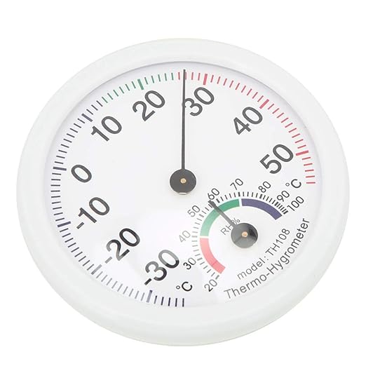 Temperature Humidity Meter, Household Indoor Temperature Humidity Monitor Meter High Thermometer Hygrometer Measure Tool, Digital Thermometers (TH108 White) - Image 7