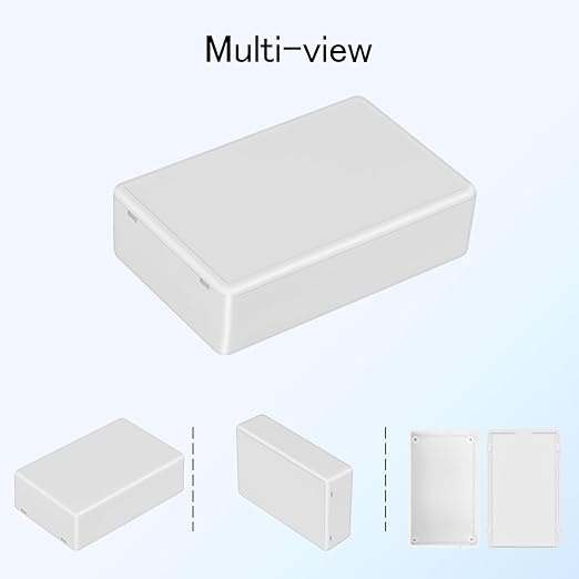 Project Box 8 Pieces Electrical Box Small Junction Box ABS Plastic Enclosure Power Electronic Case White 3.94" x 2.36" x 0.98"(100 x 60 x 25mm) - Image 6