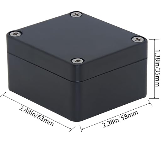 Project Box IP65 Waterproof Junction Box ABS Plastic Electrical Boxes DIY Electronic Project Case Power Enclosure 2.5”x2.3”x1.3” - Image 2