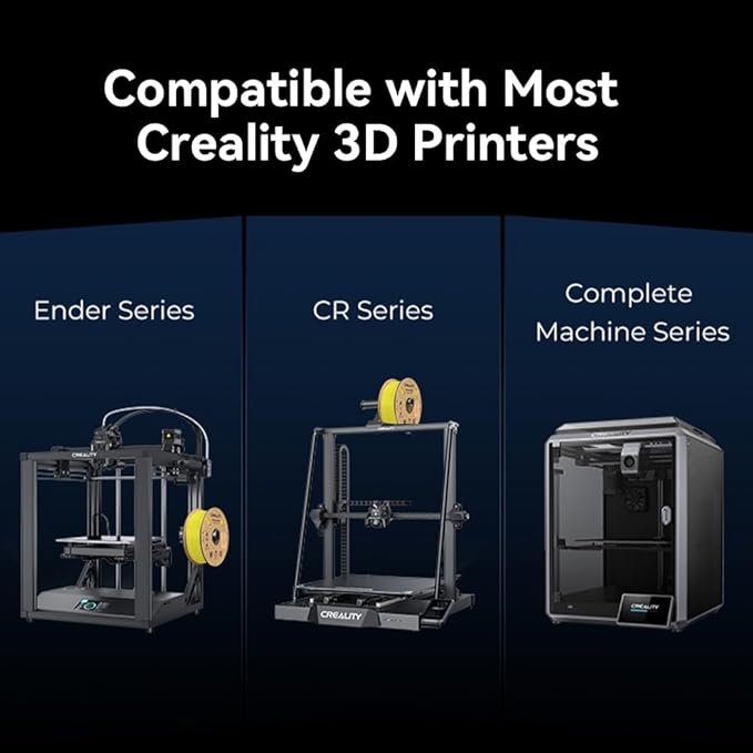 Creality Hyper ABS Filament 1.75mm, 3D Printer Filament ABS for High Temperature Resistance, 1kg(2.2lb)/Spool, Dimensional Accuracy ± 0.05 mm, Fits for Most 3D Printers - Image 6