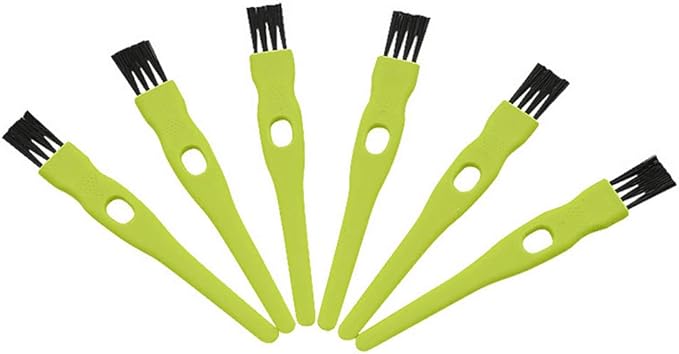 vipolish 20 Pcs 11CM/4.33 Inch Green Plastic Handle Mini Dust Removal Brush Nylon Hair Brush Computer Keyboard Cleaning Small Brush Lamp Humidifier Clean Rag for Home Office Use by Unknown