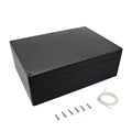 LeMotech Project Box ABS Plastic IP65 Waterproof Dustproof Electrical Junction Box Outdoor Enclosure for Electronics Black 11.41" x 8.26" x 3.93" (290 x 210 x 100mm) by LeMotech